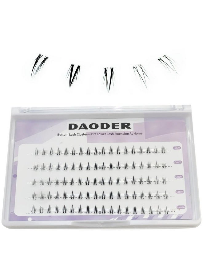 DAODER - Lash Clusters Diy Eyelash Extensions - Daoder 90Pcs Wispy Natural Look Clear Band Lashes For Bottom Eyelashes 6Mm - Image 1