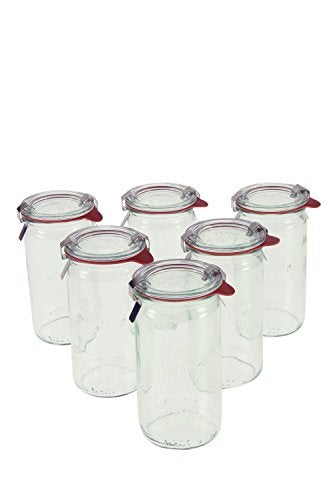 Weck 975 1/4L Cylindrical Jar Set of Six - 11.5 Ounce - Image 2