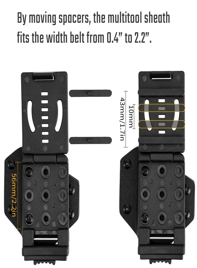 TACTICAL_GEEK TGCode G4 Multi-Tool Sheath for LEATHERMAN WAVE, Adjustable Sheath with Back Clip for Belt, Multi-tool not included Green - Image 4