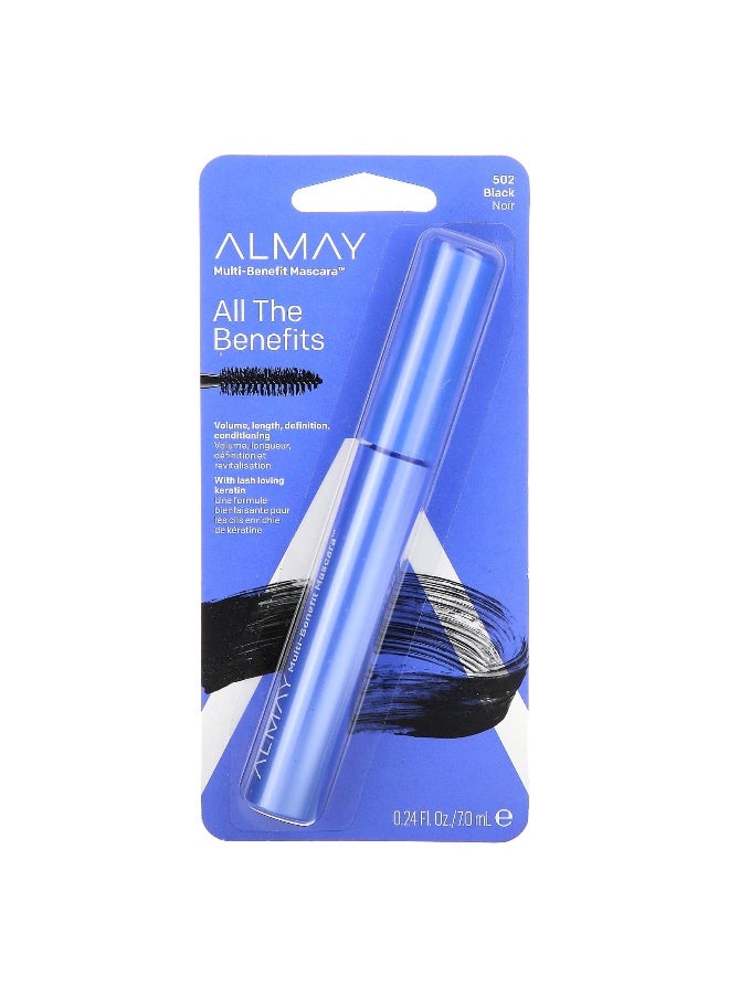 Almay Almay, Multi-Benefit Mascara, 502, Black, 0.24 fl oz (7 ml)  - Image 2