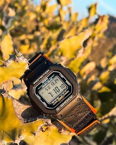 DAVILANE 16mm Watch Band Strap for Casio Mens G-Shock DW5600/8900,GA100/110/120,GD100/110/120,GW6900,GWM5610,Upgraded Three Buckles Nylon Watch Band - Image 4