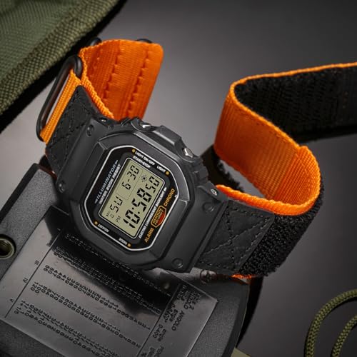 DAVILANE 16mm Watch Band Strap for Casio Mens G-Shock DW5600/8900,GA100/110/120,GD100/110/120,GW6900,GWM5610,Upgraded Three Buckles Nylon Watch Band - Image 5
