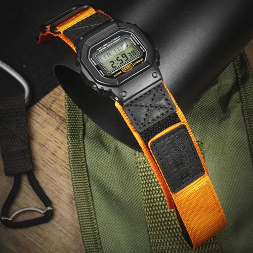 DAVILANE 16mm Watch Band Strap for Casio Mens G-Shock DW5600/8900,GA100/110/120,GD100/110/120,GW6900,GWM5610,Upgraded Three Buckles Nylon Watch Band - Image 3