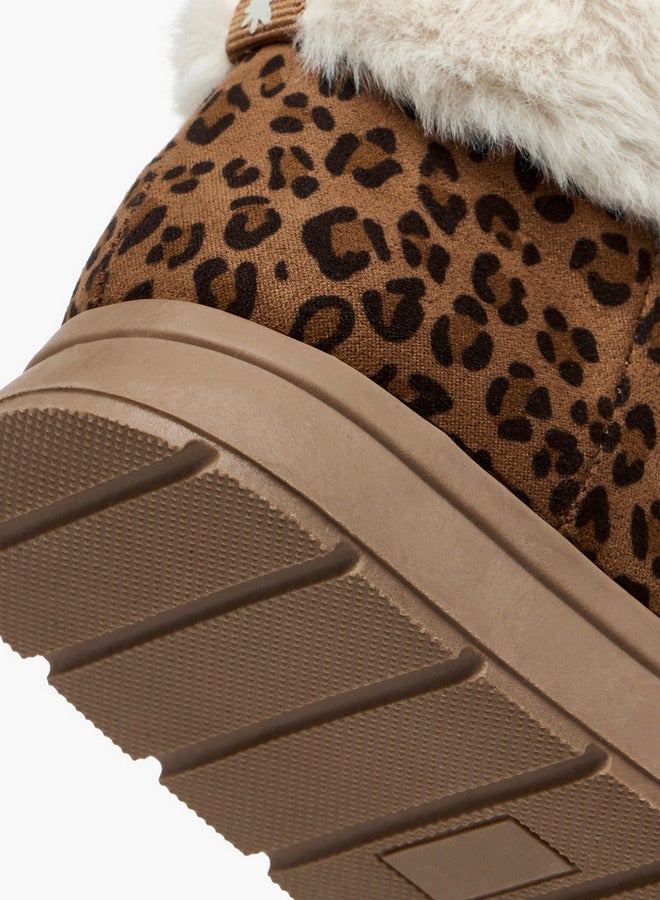 JUNIORS Faux Fur Boots with Zip Closure - Image 5