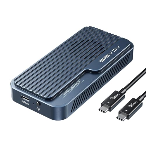 ACASIS 80Gbps M.2 NVMe SSD Enclosure with Certified JHL9480 Chipset,in-Built Cooling Fan for MacBook/MacMini M4 Pro,Razer Blade18,Upto 8TB - Image 1