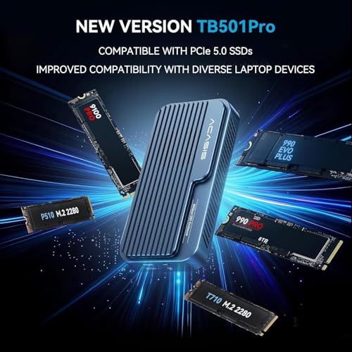 ACASIS 80Gbps M.2 NVMe SSD Enclosure with Certified JHL9480 Chipset,in-Built Cooling Fan for MacBook/MacMini M4 Pro,Razer Blade18,Upto 8TB - Image 2