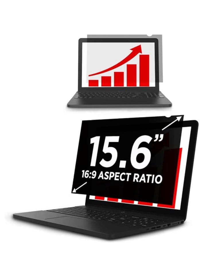 Green Tiger 15.6 Inch Laptop Privacy Screen Filter for 16:9 Widescreen Display - Computer Monitor Privacy and Anti-Glare Protector (15.6 Inch (Diagonal) - 16:9 Aspect Ratio) - Image 1