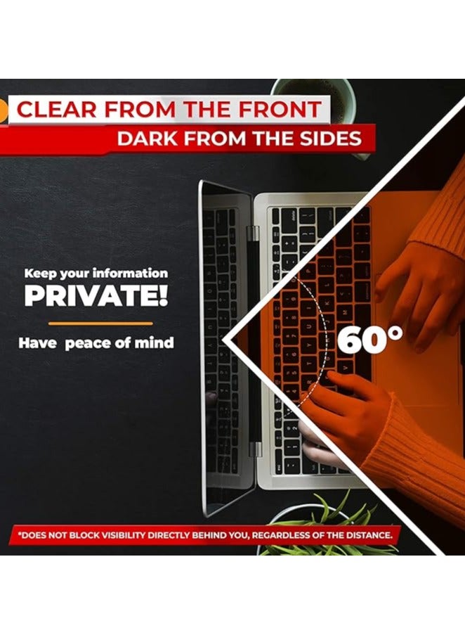 Green Tiger 15.6 Inch Laptop Privacy Screen Filter for 16:9 Widescreen Display - Computer Monitor Privacy and Anti-Glare Protector (15.6 Inch (Diagonal) - 16:9 Aspect Ratio) - Image 2