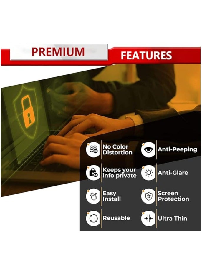 Green Tiger 15.6 Inch Laptop Privacy Screen Filter for 16:9 Widescreen Display - Computer Monitor Privacy and Anti-Glare Protector (15.6 Inch (Diagonal) - 16:9 Aspect Ratio) - Image 3