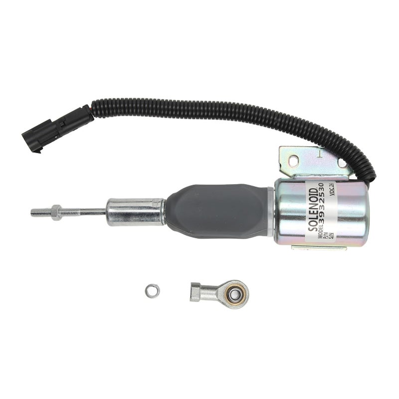 Engine Shut Off Solenoid Fuel Shutdown Valve PC200 6 Excavator Solid Structure 3939701 - Image 2