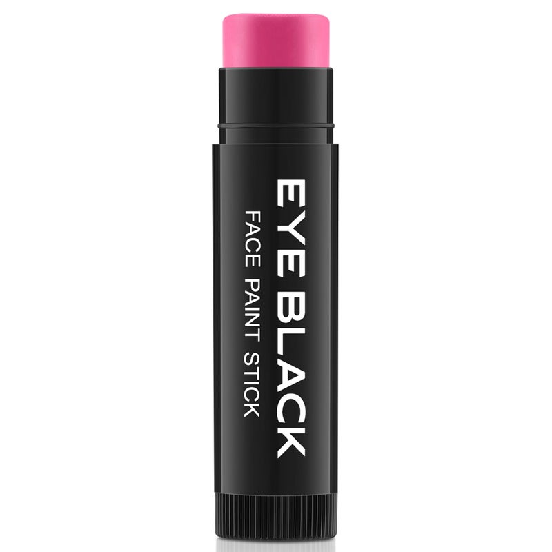 CCbeauty Hot Pink Eye Black Stick Baseball Sweatproof Drip Stick EyeBlack Football Sports Softball Accessories for GirlsHalloween Pink Face Body Paint Makeup for Cosplay Costume Party
