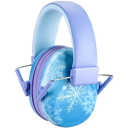 ProCase Kids Noise Cancelling Headphones, Kids Ear Protection Monster Jam Truck, Fireworks Hearing Protection Noise Reduction, Noise Canceling Earmuffs for Sensory Autism Toddler Children -Snowflake - Image 1
