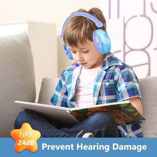 ProCase Kids Noise Cancelling Headphones, Kids Ear Protection Monster Jam Truck, Fireworks Hearing Protection Noise Reduction, Noise Canceling Earmuffs for Sensory Autism Toddler Children -Snowflake - Image 4