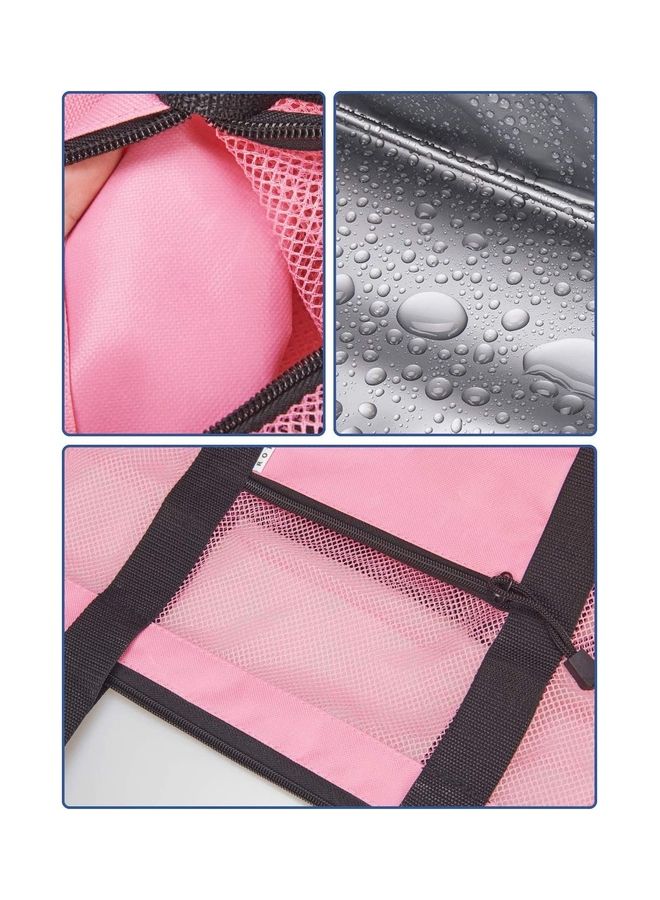 NIBEMINENT Mesh Large Beach Tote Zipper with Insulated Cooler Bag - Image 5