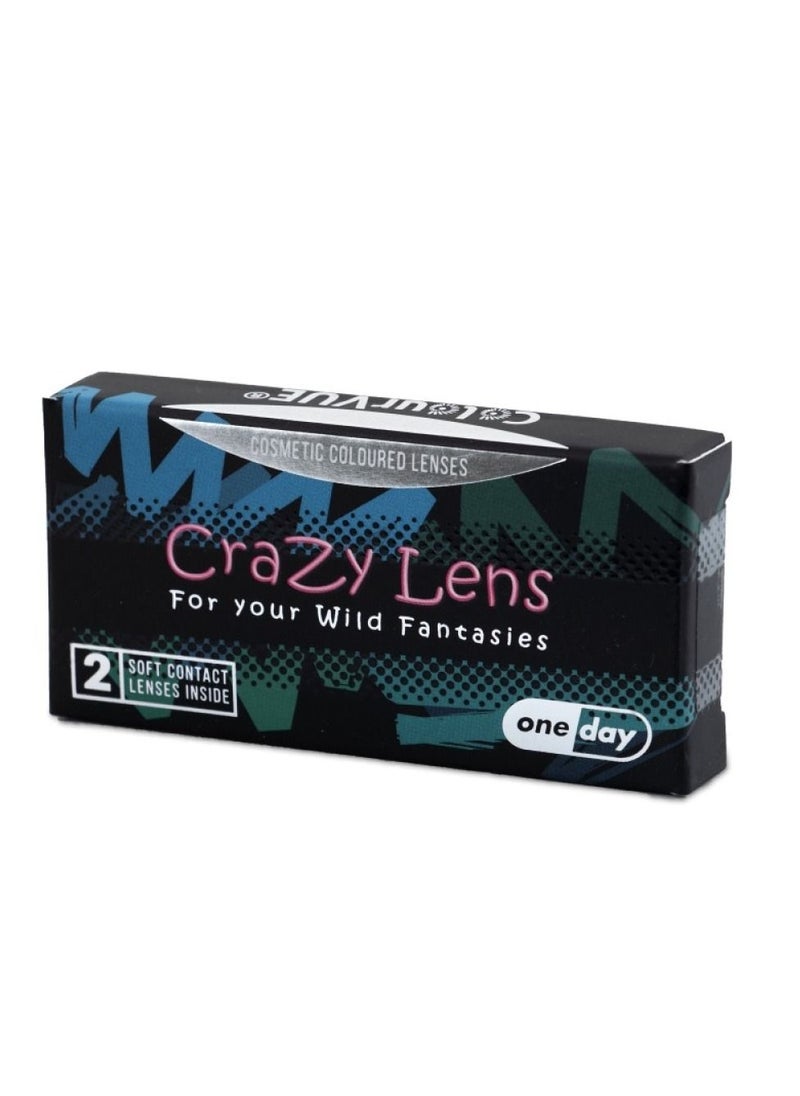 ColourVUE - Crazy lenses - Sky Blue Cosplay Lenses one Day- Daily Disposable - 2 Lenses - Image 1