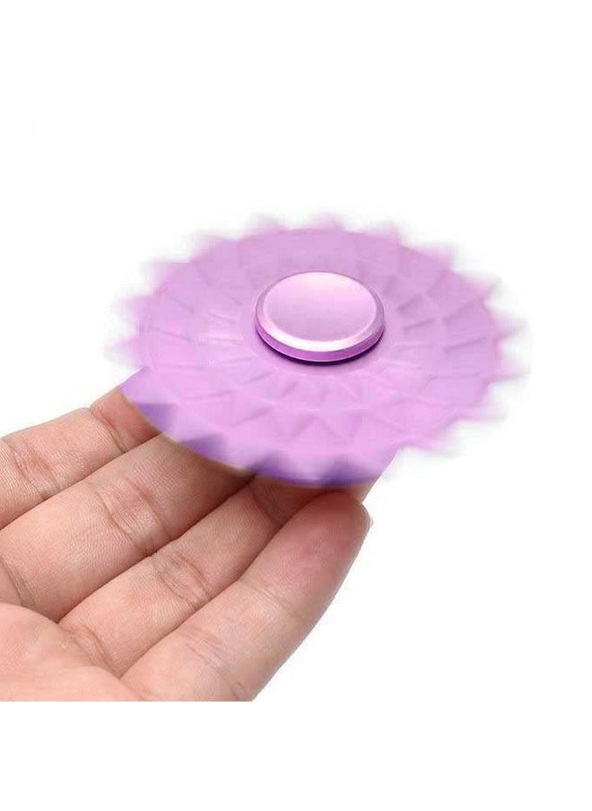 Premsons - Premsons® Hand Spinner Desk Toy - High Speed Smooth Finger Spin Sensory Fidget Stress Relief Game Play for Kids & Adults - Birthday Party Gift - Metal - (Purple Lotus) - Image 1