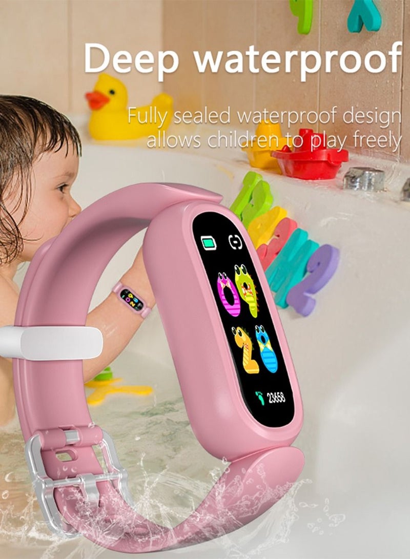 AROAQ Kids Watches T16 Smart Bracelet Children Clock Bluetooth Waterproof Multi-language Check Blood Pressure and Heart rate - Image 3