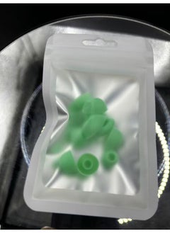 Noise Reduction Earplugs Sleep Noise Reduction Earplugs Anti-noise Silicone Earplugs Sound Insulation Earplugs Sleep Earplugs Ear Caps-Color:Green Macaron Sealing Bag With Four-ear Hat