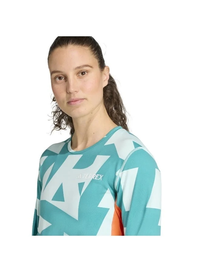 Adidas Turquoise Multi Synthetic Base Layer Long Sleeve for Women | Best Price UAE