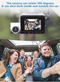 Digisand 4K Dual Camera Dash Cam for Cars Dual-channel Record External GPS ADAS Car DVR 24H Parking Monitoring 1080P HD Rear Cam Recorder With 64GB Card  - Image 4