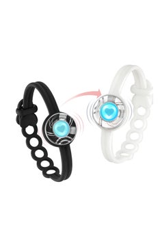 Long Distance Touch Bracelets, Vibration & Light up for Love -Pair of Couples Bracelets | Unique Long Distance Relationship Gifts for Girlfriend Bluetooth Pairing Jewelry, Always Stay Connected