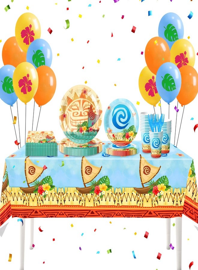 73Hours 157Pcs Animation Theme Birthday Party Supplies Decorations for Birthday,Cartoon Theme Party Favors Including Banner, Plates, Cups, Napkins, Cutlery and Tablecloth for 24 Guests - Image 1