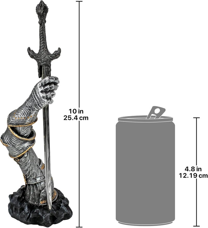 Design Toscano King Arthur'S Sword Of Excalibur Letter Opener Desk Accessory Statue, 10 Inch, Pewter Finish - Image 1