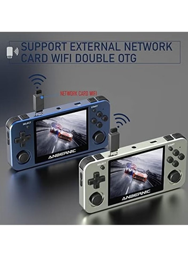 RG351MP Handheld Game Console 3.5 Inch OCA Fully Fitted Screen Open source Linux system wit 2400 Classic Games, Support Wifi Battle and TF card Expansion Built-in 3500mAh Battery - Image 2