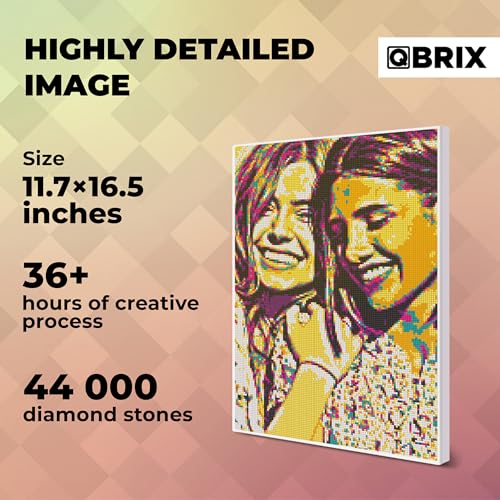QBRIX Framed Diamond Art from Any Photo - Custom Diamond Painting Kit for Adults - Personalised Gem Art - DIY Craft Kit for Adults - Pop-Art - 12 x 17 inches - Image 4
