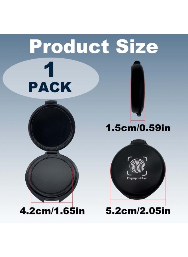 Portable Black Fingerprint Ink Pad – Thumbprint Stamp for Notary, ID Verification and Contract Signing - Image 4