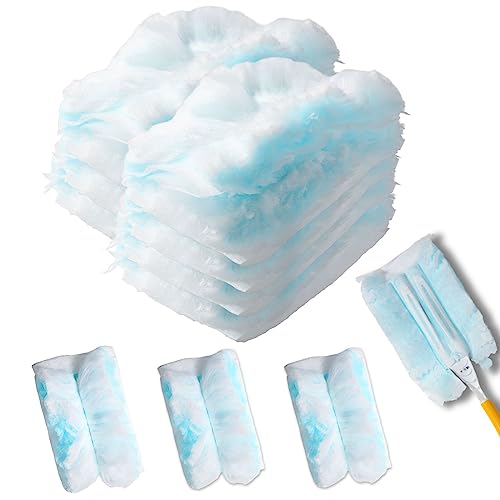 Frescares Duster Refills,Static Dust Removal Brush Disposable Replacement Head Compatible with Swiffer Duster Refills for Electronics, Furniture, Blinds, Ceiling Fans (Blue, 30 PCS) - Image 2