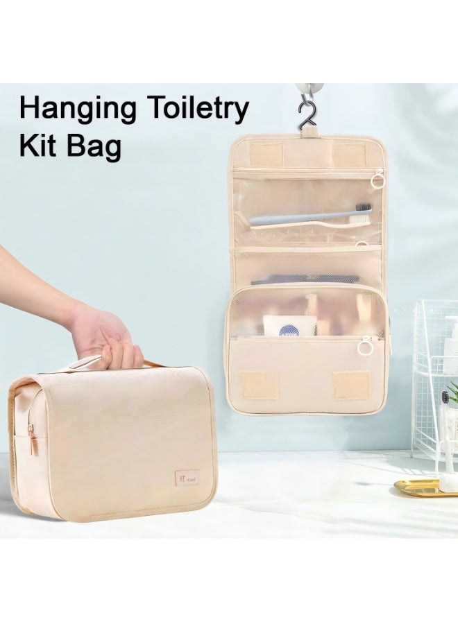 BABONA Waterproof Hanging Toiletry Kit Bag Extra Large Capacity Travel Organizer Bags for Men and Women Durable Waterproof Nylon Makeup Bag - Image 4