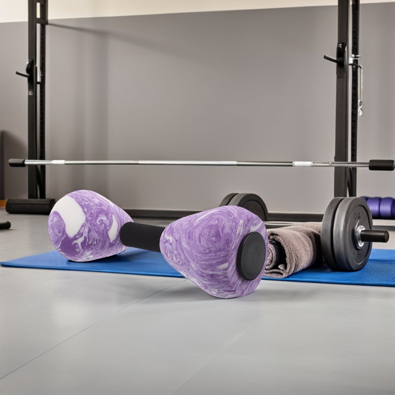🏋️ أثقال مائية للتمارين الرياضية مقاومة للتدريب بمقبض مريح من إيفا لون بنفسجي - Image 5