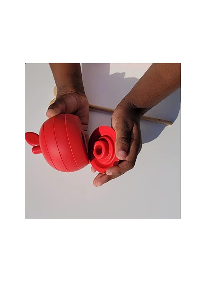 vesus Apple Stacker - Red - Stacking toy - Teething toy - Sorting toy - Image 2