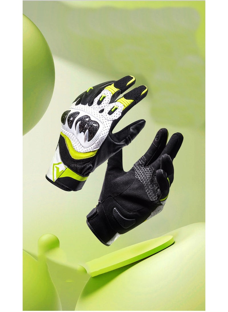 سولايت قفازات ركوب الدراجات النارية Sulaite G7 ترقية 3K ألياف الكربون مكافحة السقوط مزدوجة إصبع شاشة لمس إصبع كامل ونصف إصبع قفازات السفر الدراجات النارية - Image 5