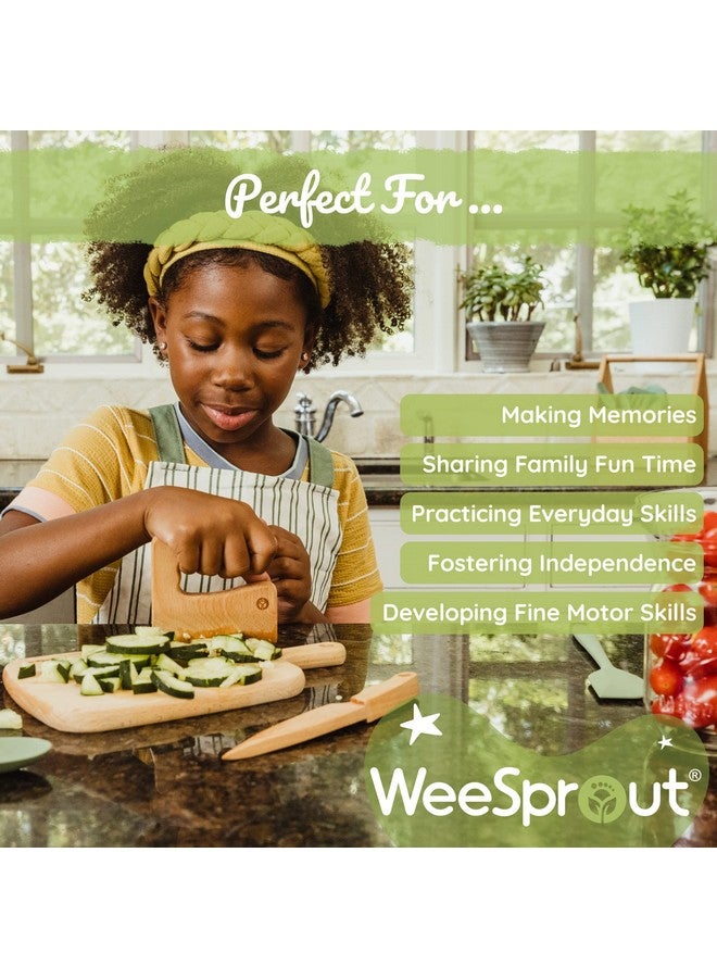 وي سبراوت مجموعة طهي وخبز للأطفال من ويسبروت ليتل شيف، مكونة من 14 قطعة مع أدوات مطبخ حقيقية ومريلة للأطفال، هدية خبز للبنات والأولاد والطهاة الصغار، مصنوعة من مواد آمنة غذائيًا، متوفرة بألوان متنوعة - Image 5
