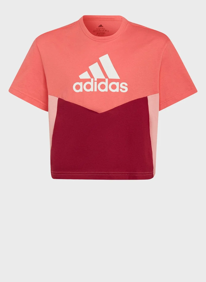 Adidas Youth Colorblock T-Shirt