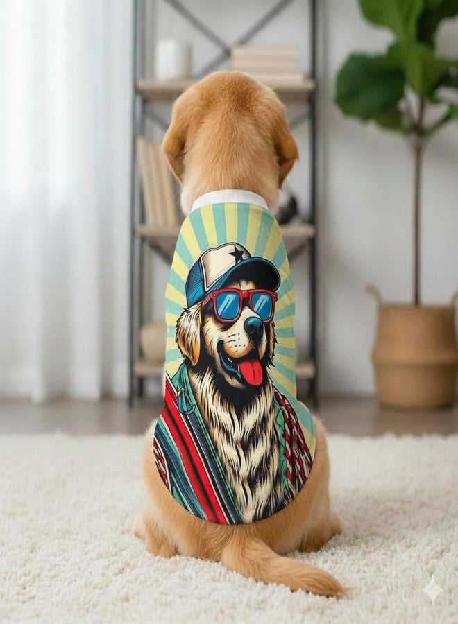 تيشيرت Pet's Way Pupstar Lemon للكلاب (مقاس 6XL، طول 29.5 بوصة) - عبوة من قطعة واحدة - Image 1