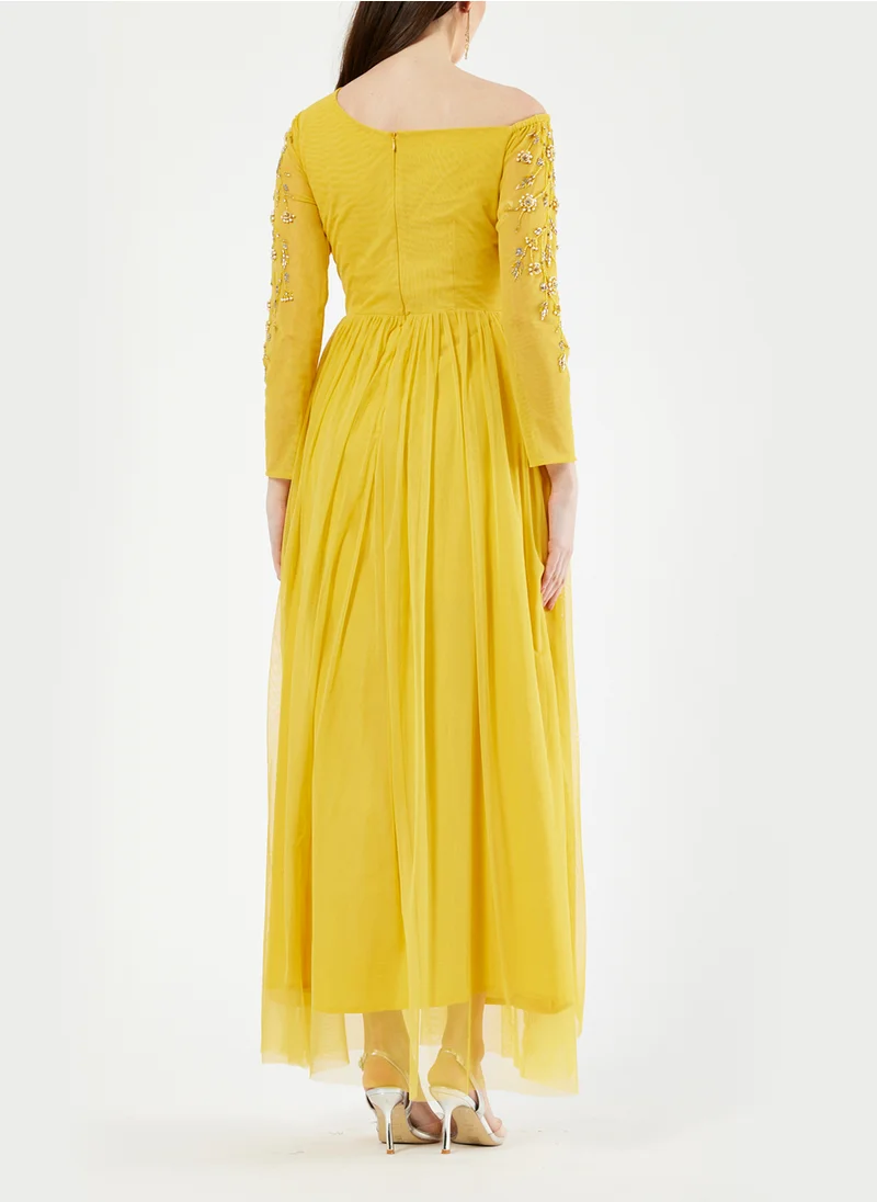 Amri Embellished Asymmetrical Dress