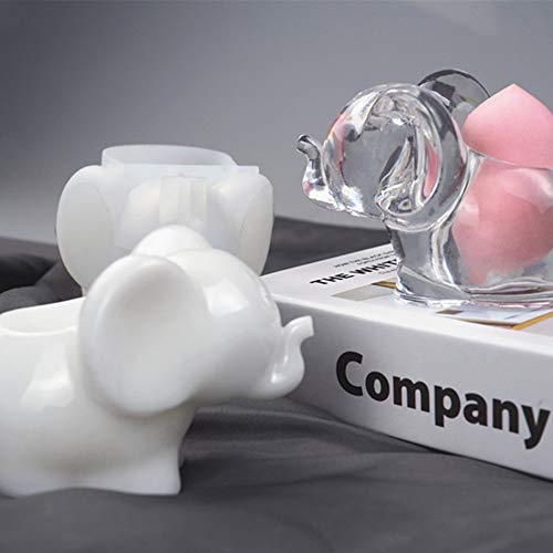 Wehous Silicone Elephant Shaped Holder Resin Mold Creative Epoxy Resin Casting Mould Little Item Organizer Cute Jewelry Storage Box DIY Resin Handicrafts Art Supplies Ideal Gift Home Decor - Image 3