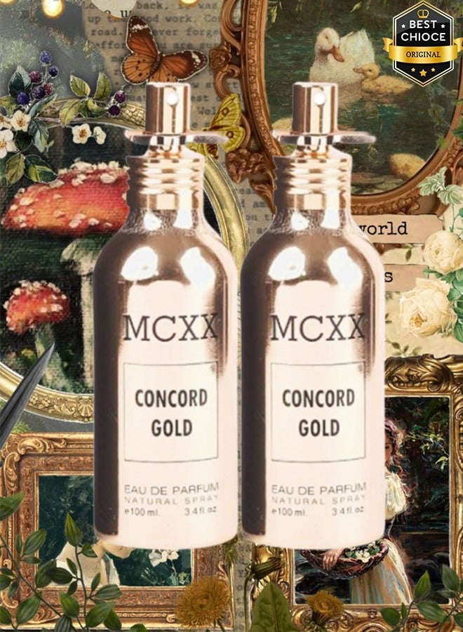 CONCORD 2 Pieces Mcxx Concord Gold Perfume 100ml EDP - Image 1