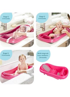 The First Years Sure Comfort Tub Pink Whale Sling  - Image 4