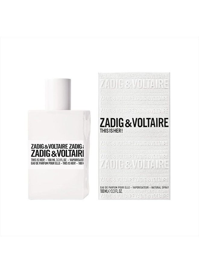 ZADIG & VOLTAIRE - This is Her Zadig & Voltaire for women Eau de Parfum 3.3 ounce - Image 1