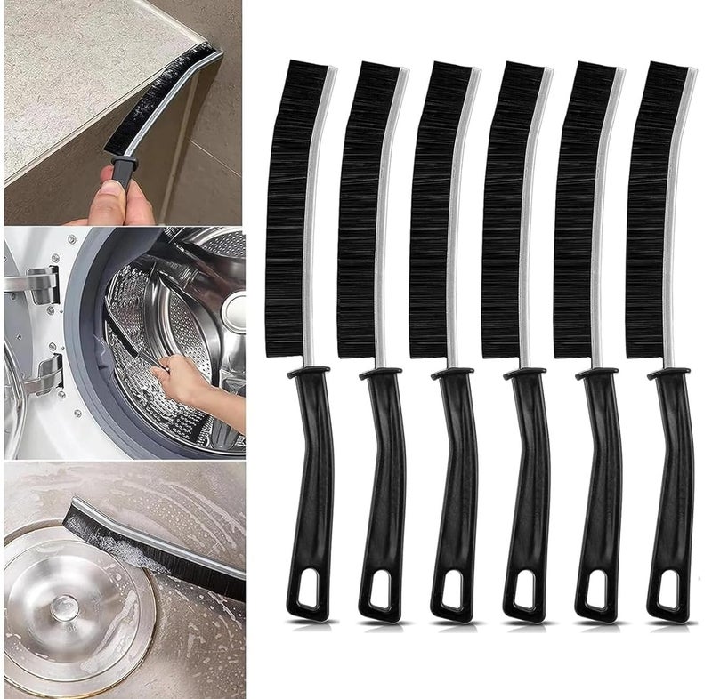 Shuttle Art 6 pcs Crevice Cleaning Brush, Gap Cleaning Brush, Bathroom Gap, Mini, Clean The Dead Corners of Bathroom Kitchen Tiles, Window Slots - Image 1