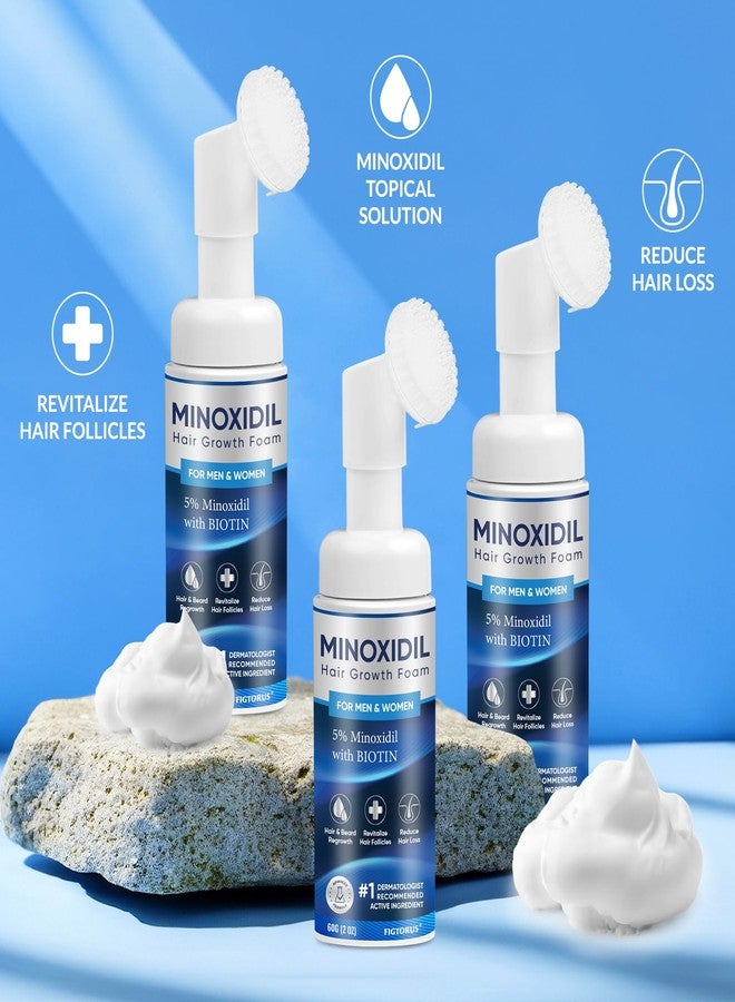 FIGTORUS 5% Minoxidil Foam 3PCS, Minoxidil for Men Foam, Minoxidil for Women Hair Growth, Minoxidil for Men and Women. - Image 3