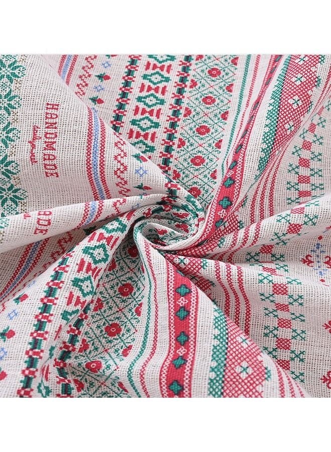 كيلا الستائر الحاجبة للضوء ذات الطراز الرعوي الحديث البسيط - خطوط وردية/زهرية - لغرف المعيشة والمنام مقاس 140x260 سم - Image 4