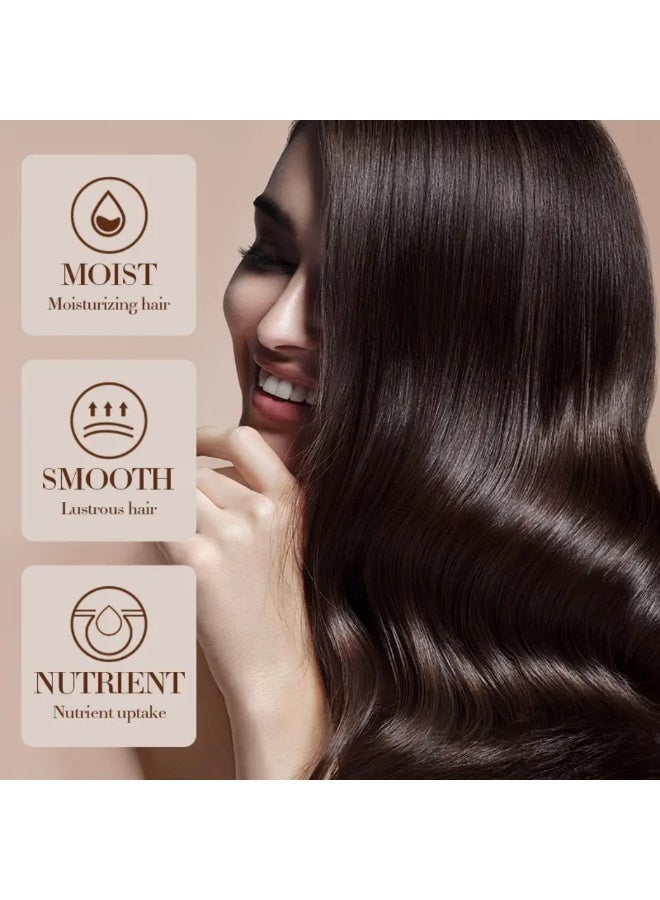 SADOER 500g Coconut Oil Hair Mask Nourishing Repairing Perm Dye hair masks, Repair Dry Frizz Damaged hairs, Hydrating Moisturizing Creamy Coconut Hair Mask - Image 5