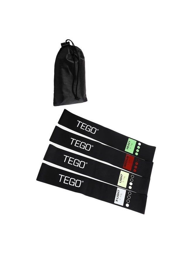 TEGO Mini Loop Resistance Bands for Strength, Mobility & Recovery | Set of 4 | Natural Rubber | Durable & Versatile | Ideal for Home Workouts, Glutes, Rehab & Stretching - Image 2