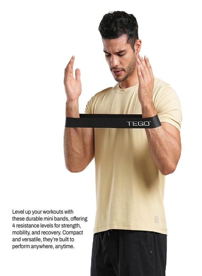 TEGO Mini Loop Resistance Bands for Strength, Mobility & Recovery | Set of 4 | Natural Rubber | Durable & Versatile | Ideal for Home Workouts, Glutes, Rehab & Stretching - Image 5
