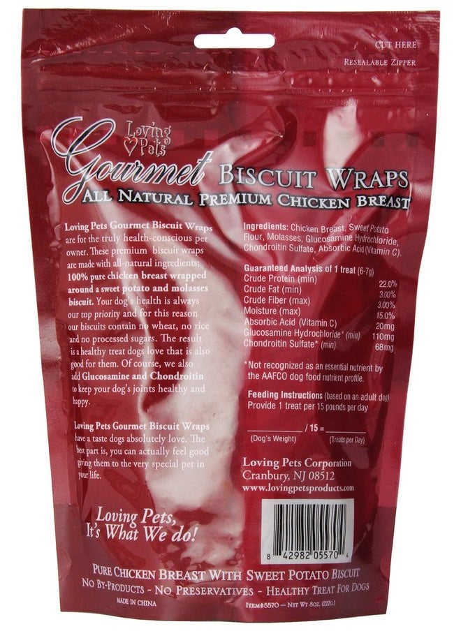 Loving Pets Loving Pets Sweet Potato Biscuit Chicken Wrap (8 oz)  - Image 2